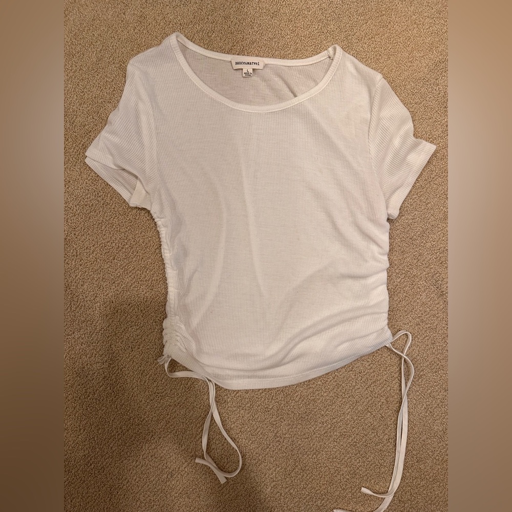 Dance & Marvel t shirt with ties down the side